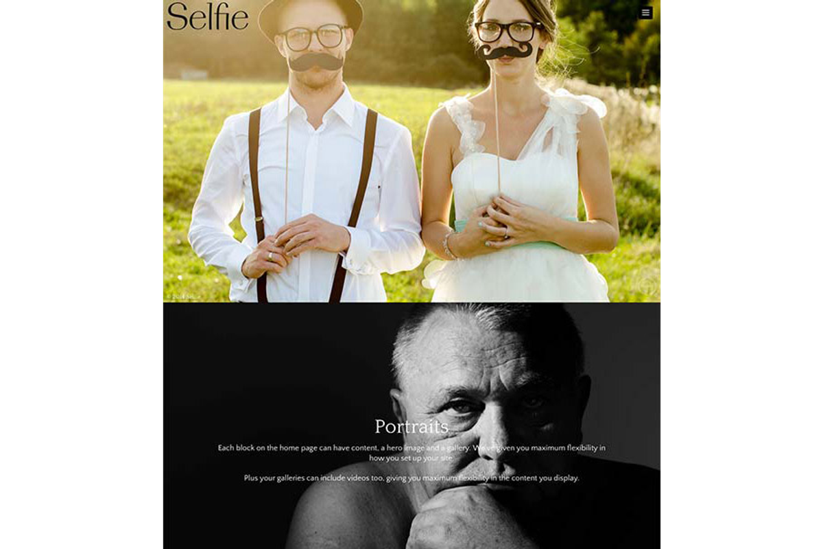 Selfie - Photography WordPress Theme, a WordPress Template by Organized Themes (Photo 1 of 2)