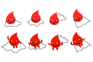 Blood Drop Superhero Medical Donor, a Healthcare Illustration by the_myro