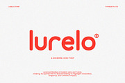 Lurelo | A Modern Logo Font, a Sans Serif Font by Typoraith Co (Thumbnail 1 of 8)