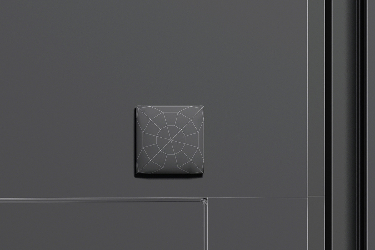 White Square Fridge Magnet 3D Model, an Object 3D Model by rebrandy (Photo 7 of 9)