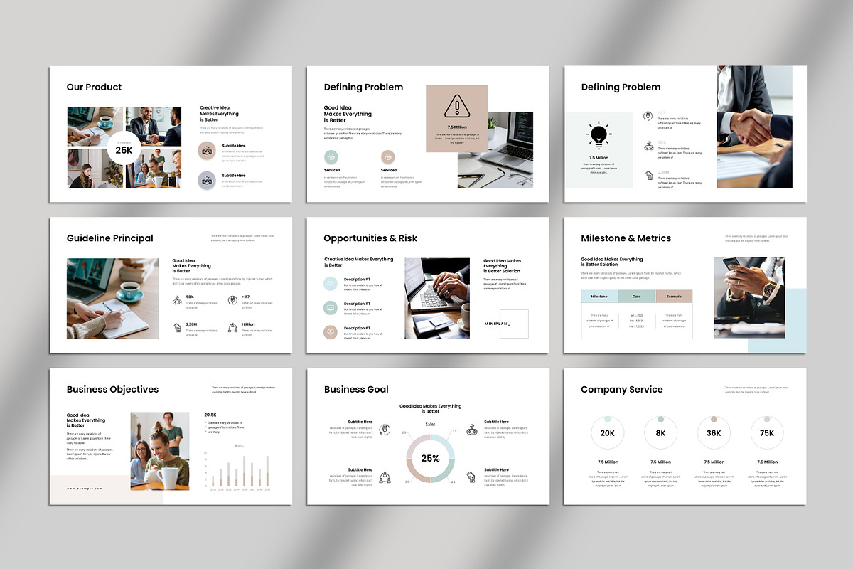 Business Plan Presentation Template, a Presentation Template by Studio_Clarity (Photo 4 of 5)