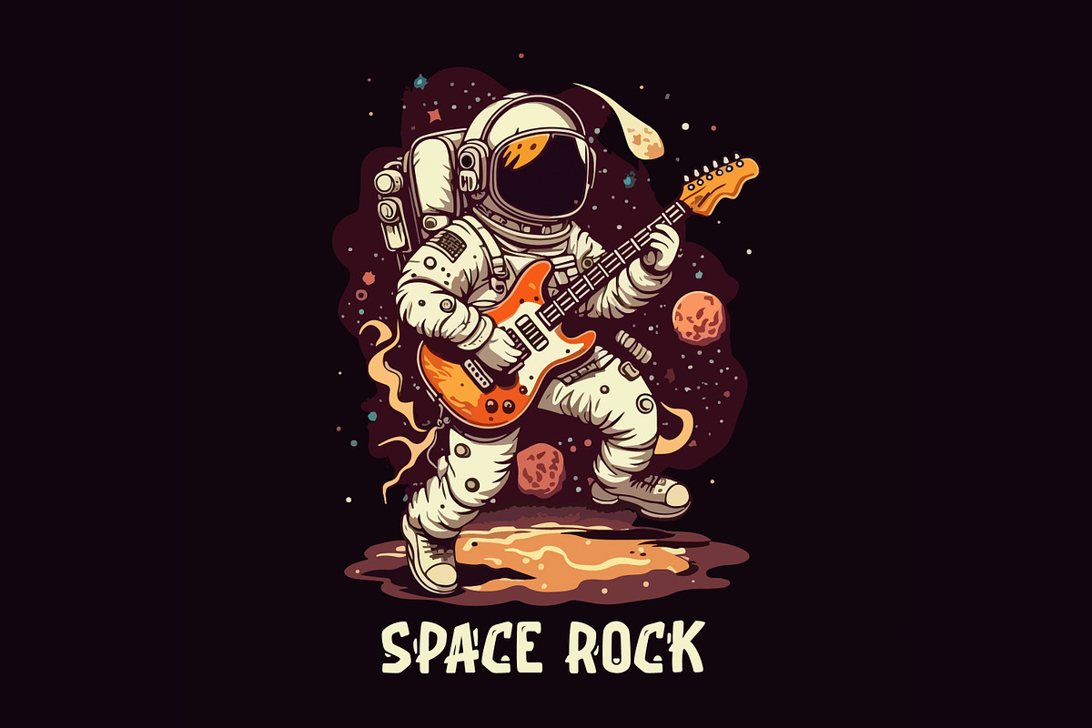 Astronaut t-shirt bundle. 20 vector, a Technology Illustration by Fractal fonts & graphics (Photo 15 of 21)