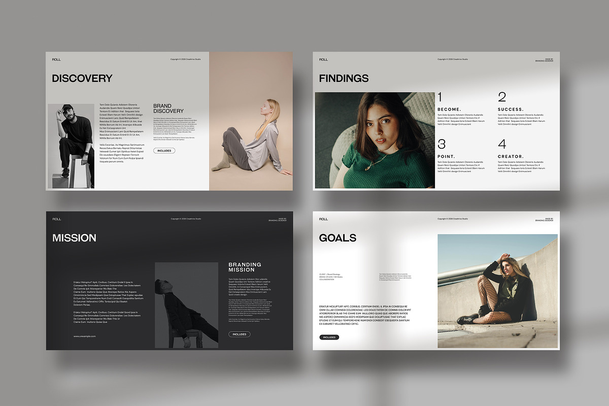 ROLL | Brand Strategy, a Presentation Template by creathrivestudio (Photo 8 of 13)