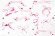 Watercolor Ribbons & Banners - PNG, an Object Graphic by PixelJungle (Thumbnail 4 of 4)