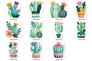 Whimsical Cactus Clipart 55 PNG, a Decorative Illustration by Whimsy Brush Studio (Thumbnail 6 of 10)