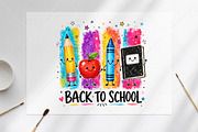 Cute Back to School Sublimation PNG, a Seasonal Illustration by Canvas Craft (Thumbnail 6 of 6)