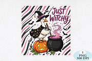 Just a Witchy Goose Halloween PNG, a Seasonal Illustration by Daily.Designs (Thumbnail 1 of 5)