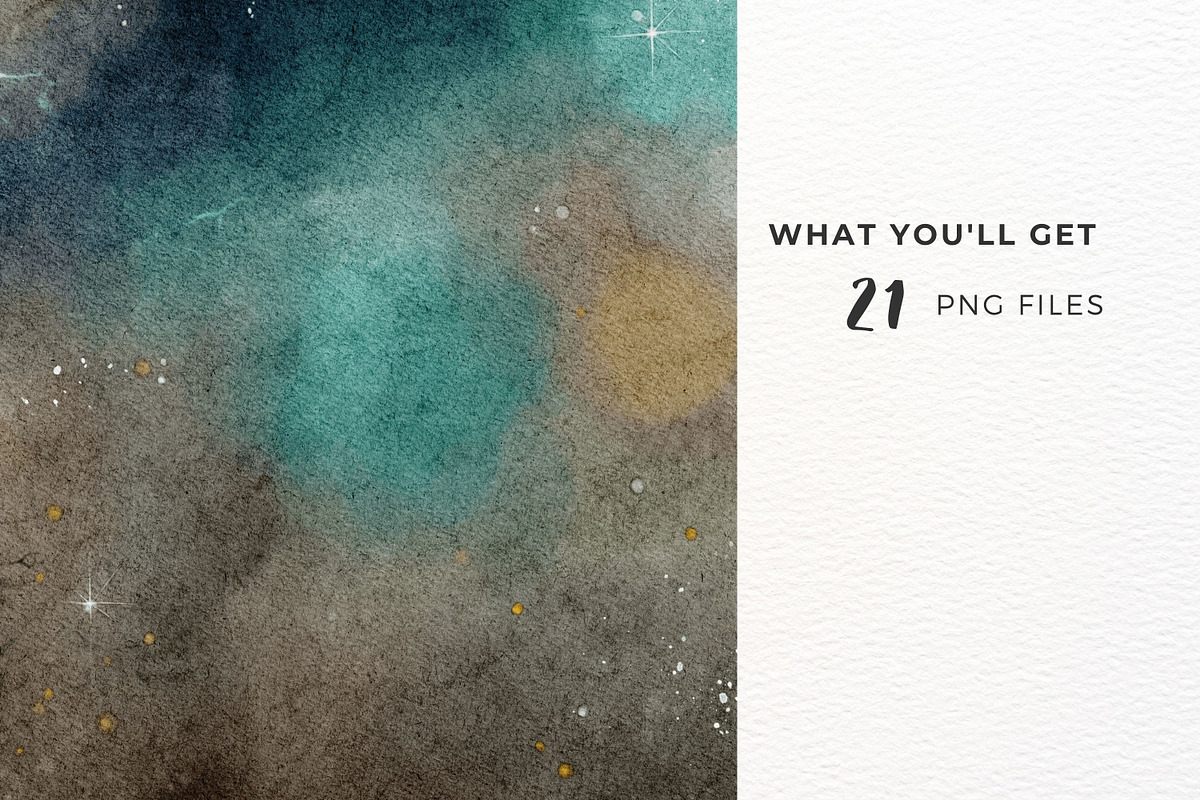 Night Sky Watercolor Background, a Texture Illustration by ArtbyHien (Photo 2 of 10)