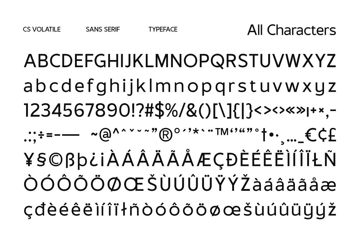 CS Volatile – Contemporary Font, a Sans Serif Font by Craft Supply Co. (Photo 8 of 8)