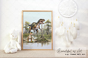 Watercolor Baby Dinosaurs, an Animal Illustration by Dazzling Art Boutique (Thumbnail 7 of 8)