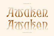 CS Ruskine Halfpixel, a Blackletter Font by Craft Supply Co. (Thumbnail 3 of 8)