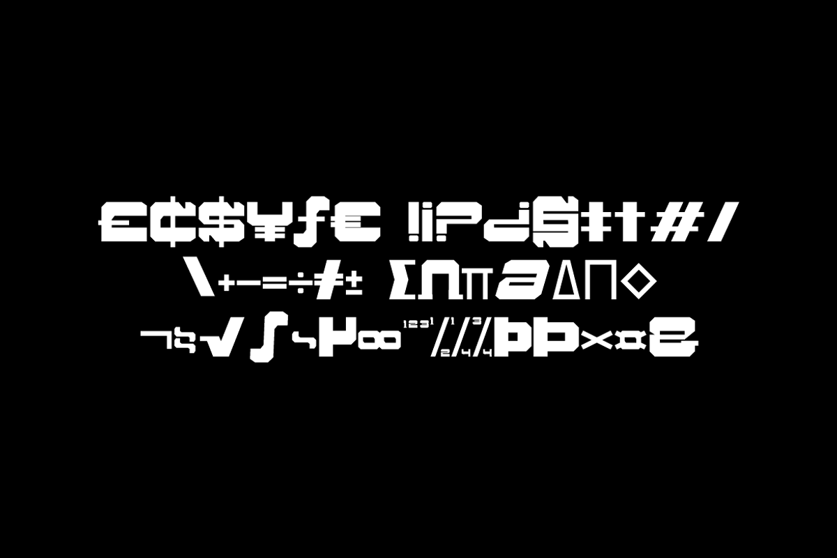 Ironga - Futuristic Font, a Sans Serif Font by QR Design Studio (Photo 9 of 11)