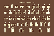 Haleriy - Ligature Slab Serif Font, a Slab Serif Font by RagamKata (Thumbnail 10 of 10)
