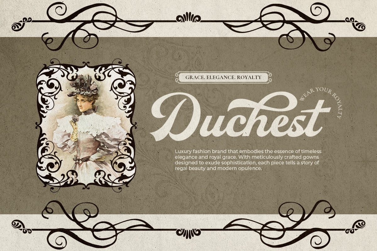 Auskey - Stylish Bold Script, a Script Font by Bale Type (Photo 5 of 9)