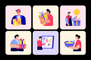 Delivery Illustration Art Set, a Transportation Illustration by Brickclay (Thumbnail 6 of 9)