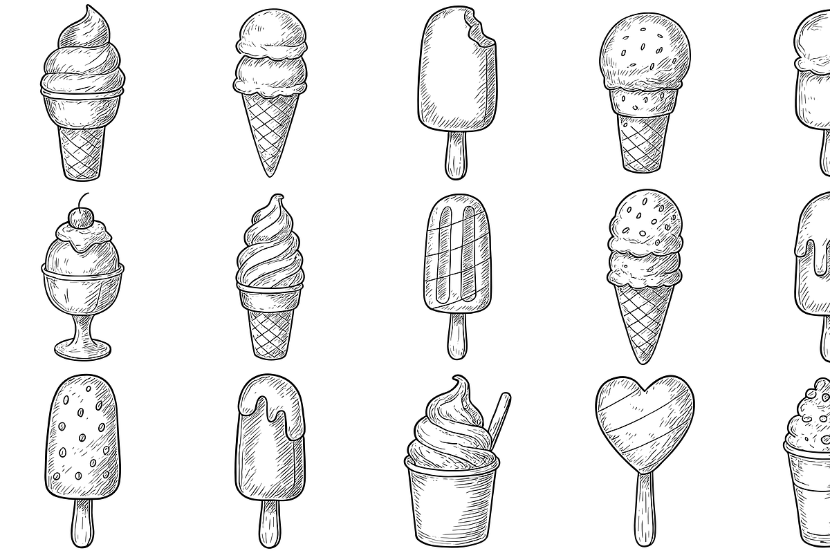 Ice Cream Collection, an Object Graphic by nikagraphic (Photo 1 of 3)