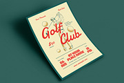 Retro Golf Club Flyer, a Flyer Template by Guuver (Thumbnail 3 of 3)