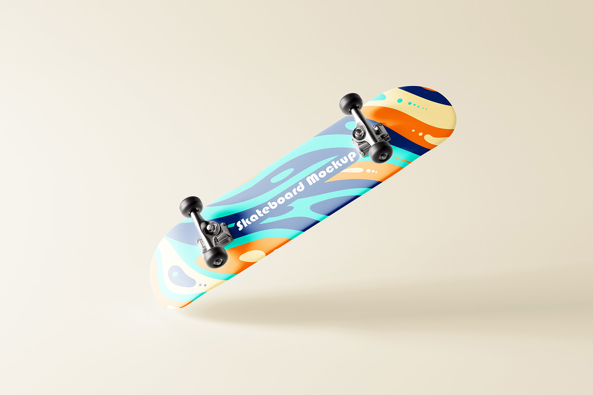 Skateboard Mockup, a Merchandise Mockup by MockupFree.Net (Photo 10 of 10)