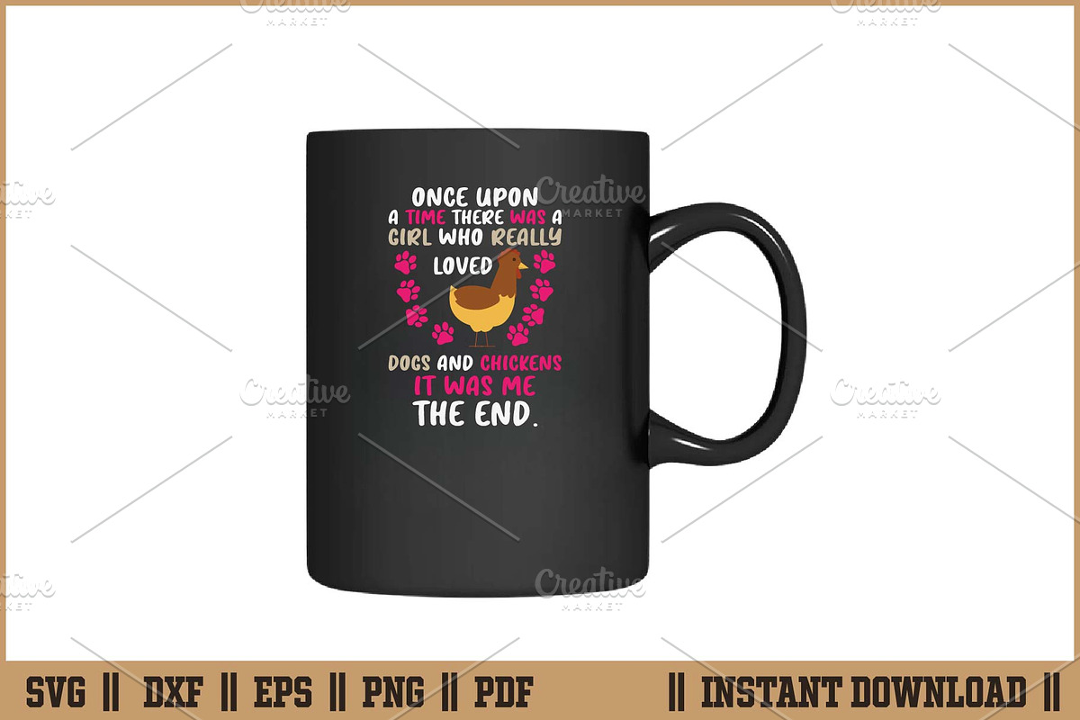 Funny Chicken Dog Love Quotes SVG, a Work Illustration by Handy Arts Studio (Photo 3 of 3)