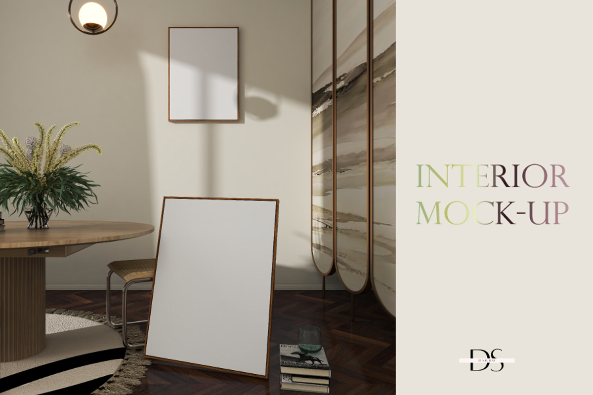 Frame mockup for printable wall art, a Print Template by DSTUDIO888 (Photo 1 of 4)