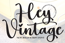 Hey Vintage | Script Font