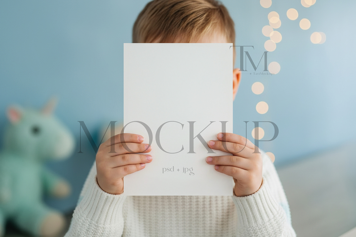 Kids Invitation Mockup, a Product Mockup by TatiMockup (Photo 1 of 4)