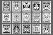 Demon Coloring Pages Set 100 Pages, a Person Illustration by Blue Digital Studio (Thumbnail 4 of 4)