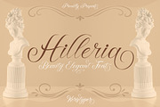 Hilleria, a Script Font by kerismaker (Thumbnail 1 of 12)