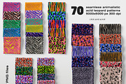 Wild Acid Animal patterns, a Pattern Graphic by ANAKOTO (Thumbnail 2 of 9)