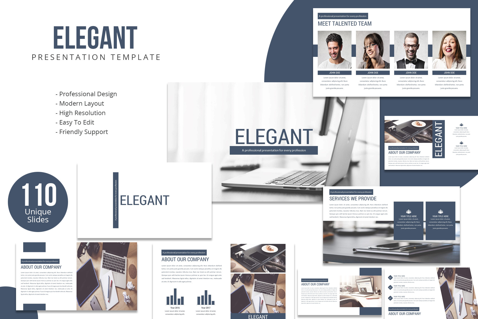 Elegant Powerpoint Template, a Presentation Template by Creative Slides