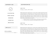3 Page Resume Template | INDD + DOCX, a Resume Template by Basic Creations (Thumbnail 5 of 5)