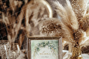 Boho 8x10 table sign number mockup, an Advertising Mockup by Blush Roses Print (Thumbnail 6 of 9)