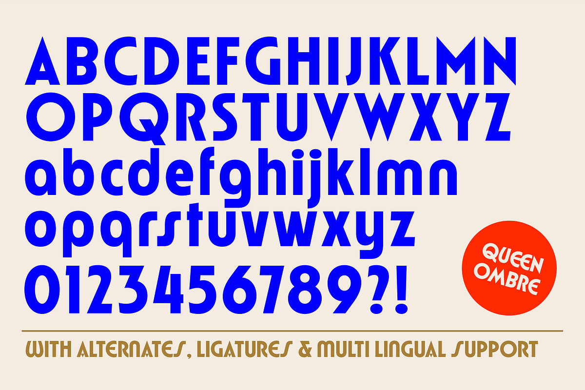 TNSC Queen Ombre - Geometric Sans, a Sans Serif Font by The Native Saint Club (Photo 13 of 13)
