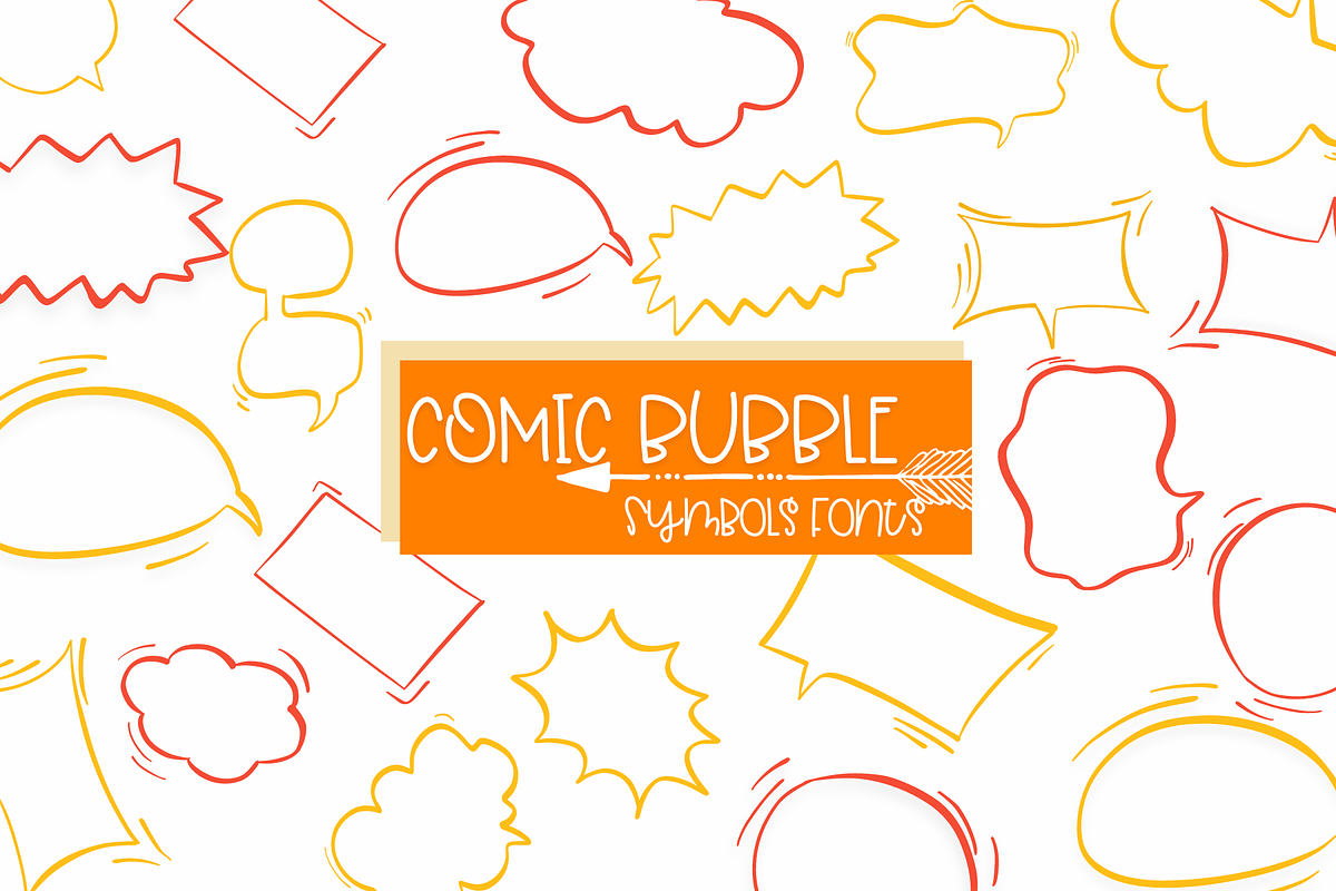 Comic Bubble |Symbols Fonts, a Symbol Font by Sirinart (Photo 1 of 7)