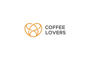 Coffee Beans Logo Love Heart, a Branding & Logo Template by Signatoro (Thumbnail 1 of 3)