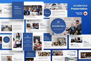 Academics - PowerPoint Template, a Presentation Template by QR Design Studio
