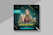 Social Media Post for Fashion Sale, a Social Media Template by ClickPaint_Studio (Thumbnail 1 of 4)