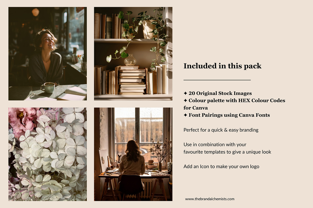 Vintage Vibes Brand Kit+Stock Images, a Branding & Logo Template by The Brand Alchemists (Photo 6 of 10)