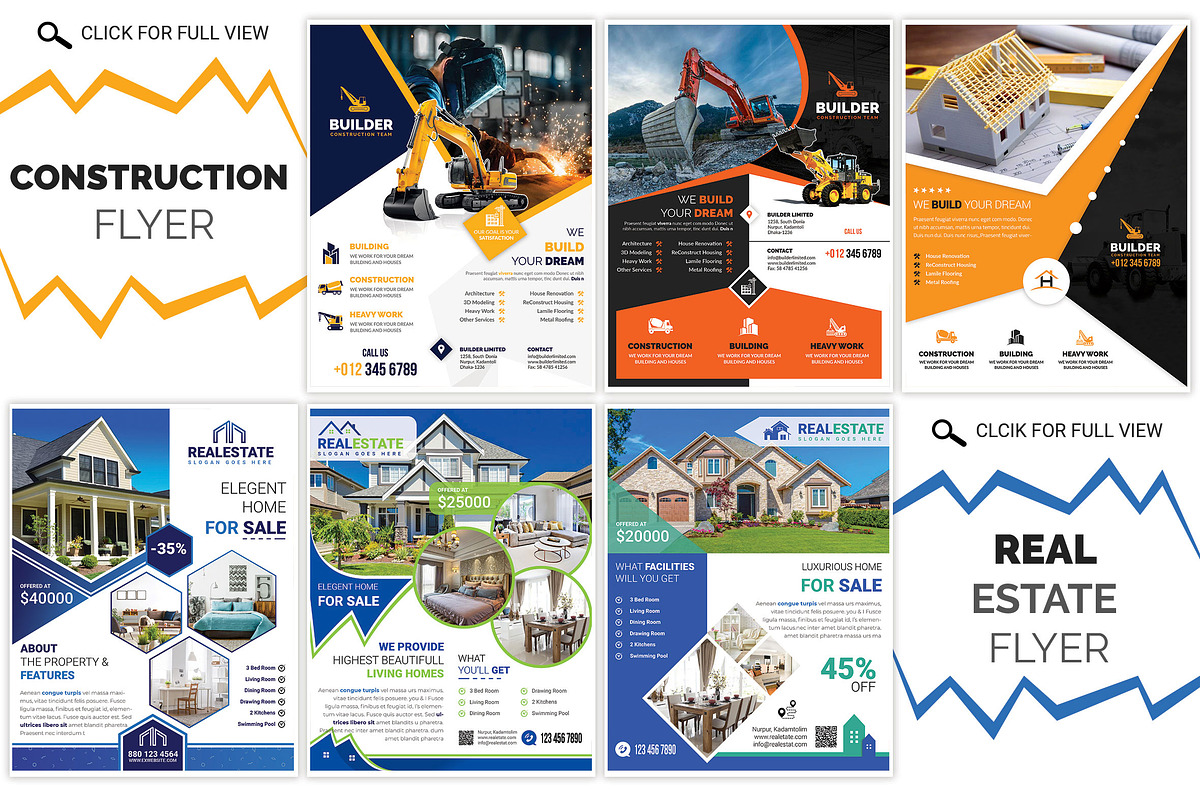 120 Corporate Flyer & Poster Bundle, a Flyer Template by Imagine Design Studio (Photo 7 of 33)