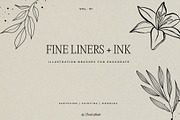 Fine Liners Procreate Brushes + Ink, a Brush Add-On by Darla Studio (Thumbnail 10 of 10)