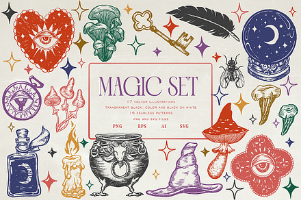 Witchy Halloween Magic Set