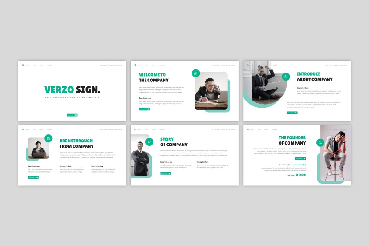 Verzo - Keynote Template, a Presentation Template by Eighteen Studio (Photo 2 of 4)