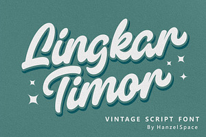 Lingkar Timor - Vintage Script Font, a Script Font by HanzelSpace Studio