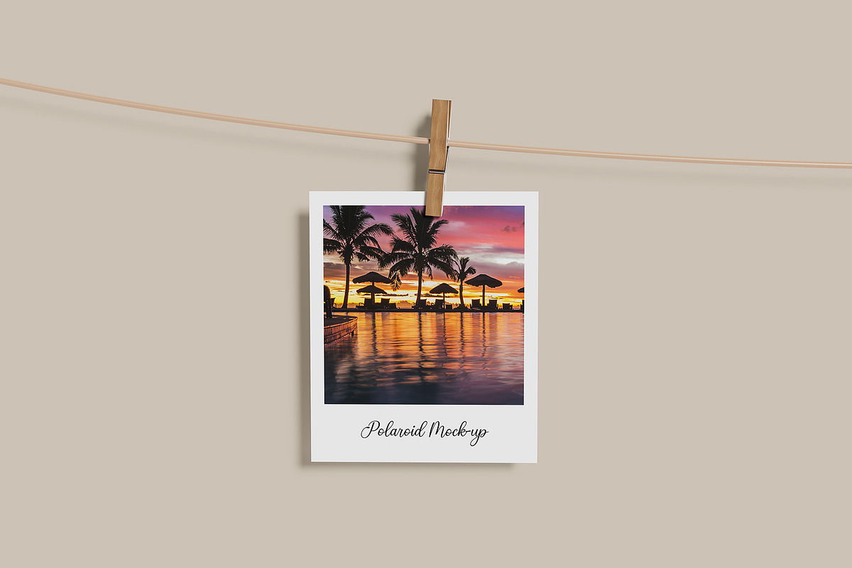 Polaroid Photo Mockup, a Print Template by Difa Design (Photo 4 of 9)