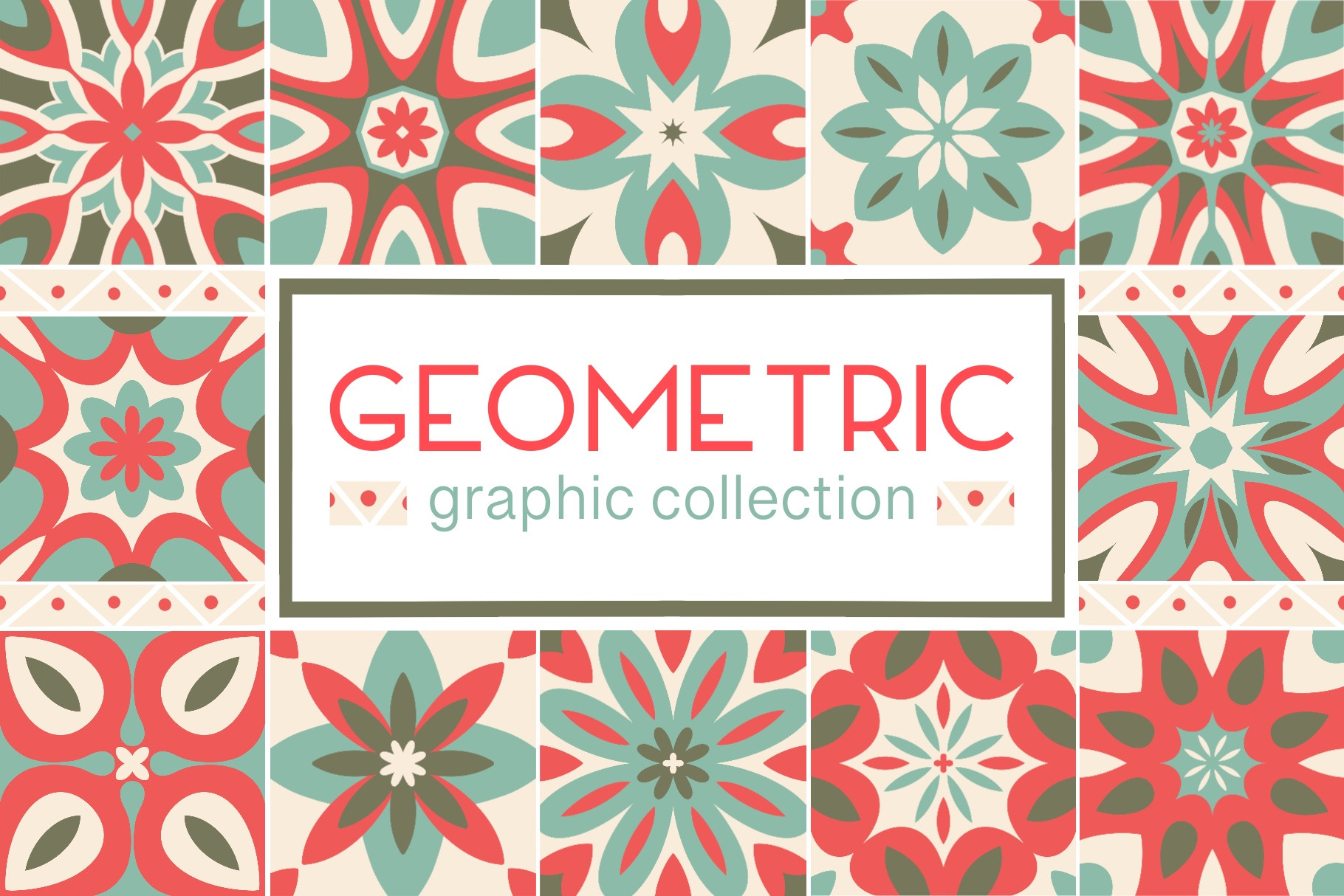 Geometric Graphic Collection A Decorative Illustration By Alina Sh