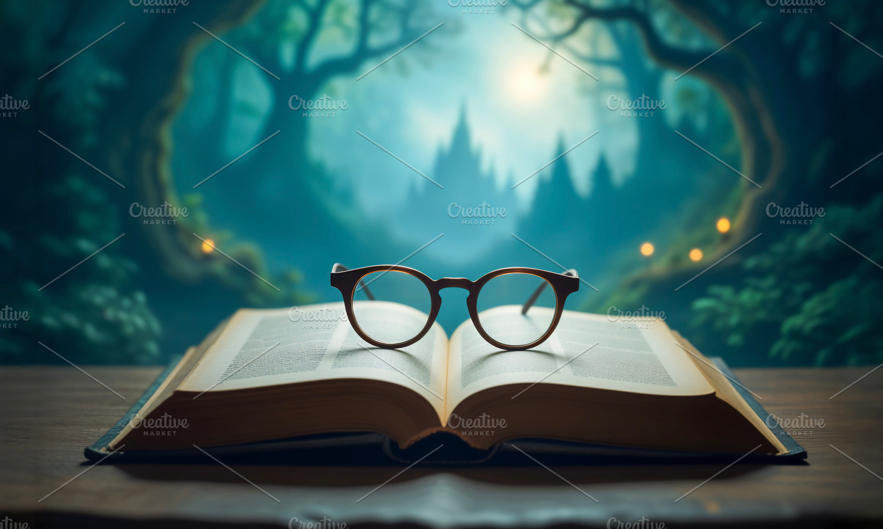 Magical Book with Glasses, a Photo by rarrarorro