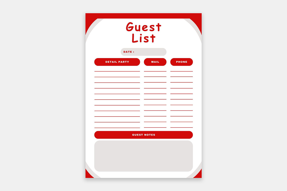 CANVA Party Planner, a Stationery Template by MNT-Creator (Photo 4 of 5)