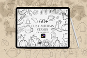 Cozy Autumn Procreate Stamps, a Brush Add-On by Dervik Art Store (Thumbnail 1 of 7)