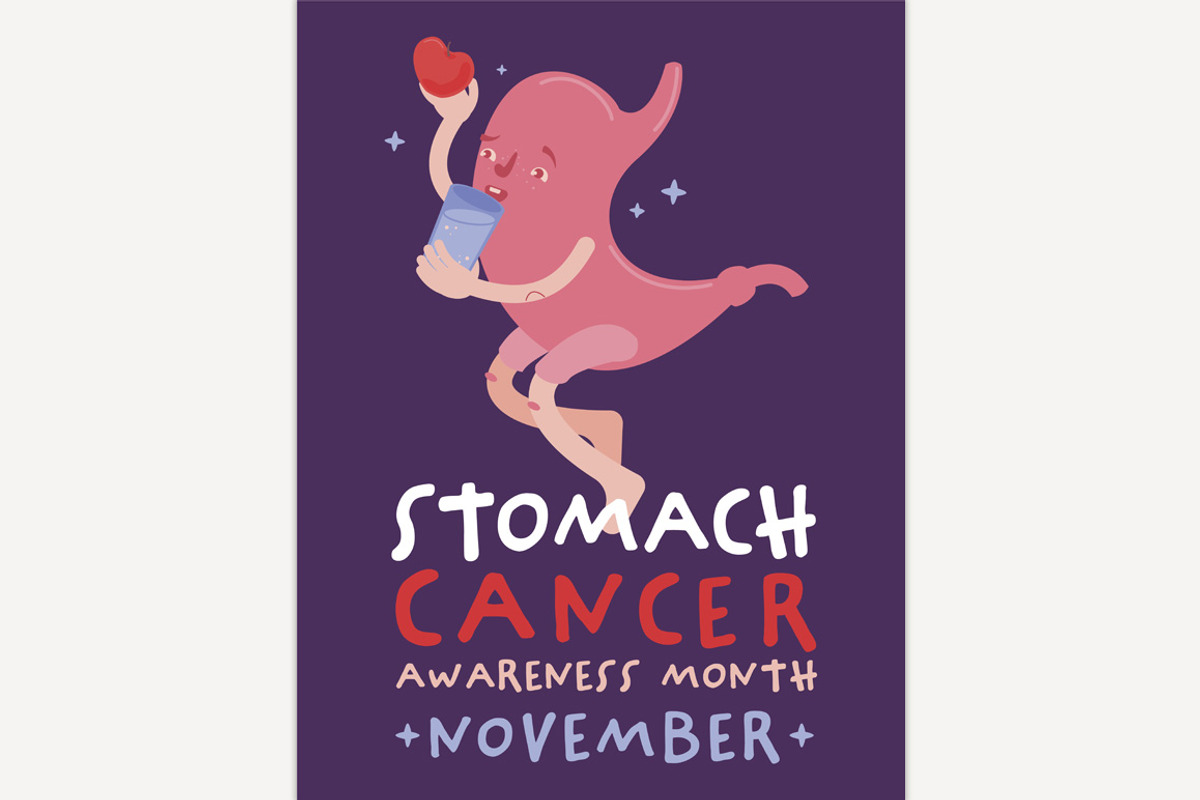 Stomach cancer awareness month., a Healthcare Illustration by Anna's Shop