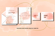 Pastel wedding stationery template, an Invitation Template by Motivation Art (Thumbnail 2 of 5)